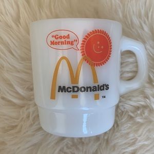 Anchor hocking fire king McDonald’s milk glass mug